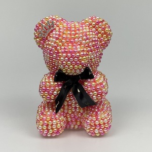 Oso de perlas, oso de peluche rosa, cada amor, suministro de fábrica, graduación Artificial de alta calidad, decoración del hogar, Día de la madre, 2 uds. - Product Image 3