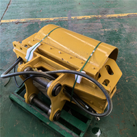 Compacteur vibrant à tambour rotatif robuste monté sur excavatrice avec système hydraulique pour le compactage des fossés et des pentes de canalisations municipales