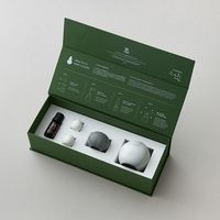 Porte-documents en carton rigide 2 mm, revêtement personnalisé, écologique, gris, avec poignée magnétique de luxe, insert en éponge, portable, taille personnalisée, pour cosmétiques