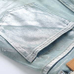 Design personnalisé Sense Jeans Style <span class=keywords><strong>Français</strong></span> Rétro Laver L'eau Lâche Tube Droit Pantalon Large Jambe - Product Image 2