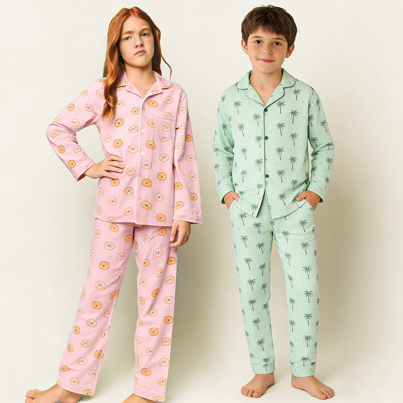 Hongbo Custom Organic Kids Sleepwear Pajamas