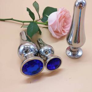 Bouchons anaux vaginaux en métal <span class=keywords><strong>3D</strong></span> S/M/L pour femmes - Jouets sexuels BDSM imperméables - Product Image 5