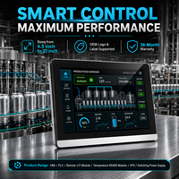 Mochuan 7 İnç M007 Ethernet Akıllı Ev Otomasyonu HMI Dokunmatik Ekran Panel Monitör Modbus PLC Kontrolü IP65 1024x600 Çözünürlük