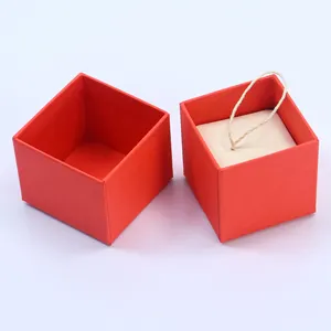 Verpackung Premium-Design Geschenk ausgefallenes Design wiederverwendbar geprägtes Muster gedruckte kleine kundendefinierte Papierboxen für Ringe Uhr Schmuck