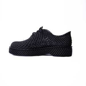 Sepatu olahraga kasual motif 3D, sepatu bertali bersirkulasi dengan tren modis ujung tertutup - Product Image 2