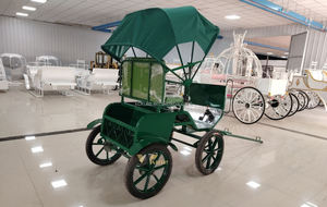 Chariot de chevaux rouge/bleu pour enfants, nouvelle conception, calèche de princesse, chariot de mariage pour marathon - Product Image 3