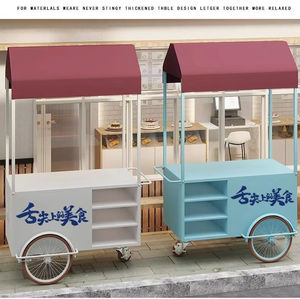Carrito de Exhibición de Aperitivos de Hierro de Buena Calidad, Carrito Promocional Personalizado, Camión de Comida Retro - Product Image 3