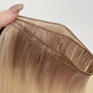 Extensiones de Cabello Genius Weft y Extensiones Genius Weft Lisas para Mujer, Productos de Cabello Ruso Fino e Invisible Genius Weft - Product Image 5
