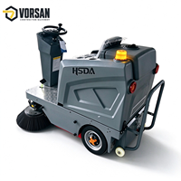Balayeuse de voirie électrique industrielle 650W, autoportée ou à conducteur assis, pour le nettoyage des sols, MOQ 1 pièce