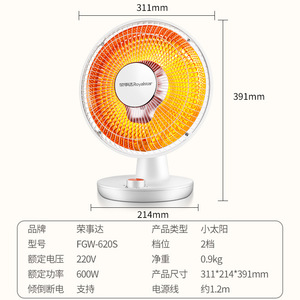 Royalstar Mini <b>Electric</b> <b>Heater</b> 20 Sqm Heating Area Two Temperature Settings For Home Office Use - Product Image 4