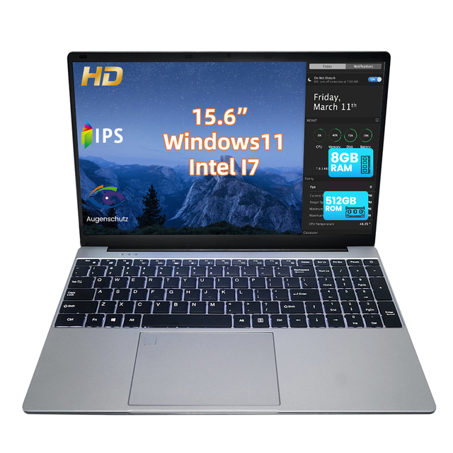 OEM Customizable 15.6" Laptop Intel Core I7-1195G7 8GB/16GB/32GB RAM 128GB/256GB/512GB/1TB SSD Windows 10/11 Business Laptops