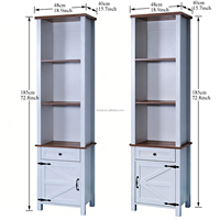 Mueble Compacto para Sala de Estar, Estilo Moderno, Color Blanco Rústico, Mueble para TV con Espacio para Centro de Entretenimiento, Unidad Izquierda/Derecha, Ahorro de Espacio