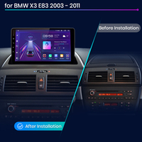 Junsun V1 EU Stock, Android Auto Inalámbrico y CarPlay para BMW X3 E83, Pantalla Android para Navegación en Automóvil para BMW X3 E83 2002-2011