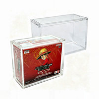 Boîte de présentation en acrylique anti-rouille pré-assemblée pour cartes One Piece TCG originales, résistante aux UV, pour boosters OP 5, OP09, OP13