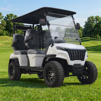 Voiturette de golf électrique Leibin haute performance 6 places, en acier, 48V 3.5KW, surélevée, homologuée pour la route, batterie lithium, autonomie 90 km