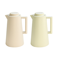 Nouvel Arrivage – Carafe Isotherme en Plastique Sans BPA de 0,65 L/1 L, Grande Capacité, Portable, avec Doublure en Verre, Forme Diamant, Double Paroi