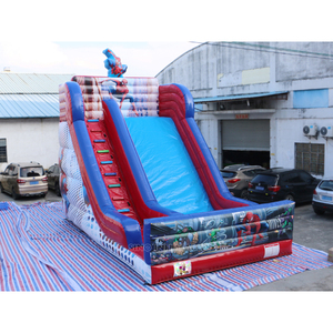 7 Meters High Kids Inflatable <strong>Spiderman</strong> <strong>Slide</strong> With Complete Digital Printing for Outdoor Parties - Product Image 1