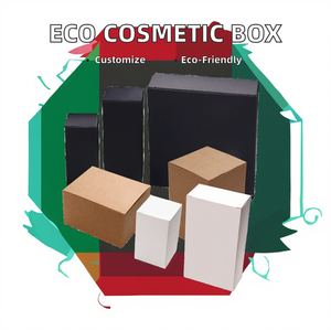Op maat gemaakte recyclebare kartonnen cadeauverpakking voor kleine bedrijven voor cosmetica, huidverzorging, serum, shampoo, verpakkingen en knutselwerk - Product Image 2