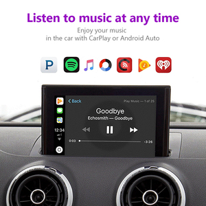 สำหรับออดี้ A3 2013-2018หุ่นยนต์อินเตอร์เฟสอัตโนมัติถอดรหัสไร้สาย Apple CarPlay มัลติมีเดีย AirPlay Mirror Link <span class=keywords><strong>Youtube</strong></span> - Product Image 5