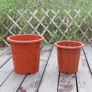 Hot bán nhà máy bán buôn E Vườn Ươm nhà máy màu đỏ nồi góc cao dodecagonal Chậu hoa nhựa - Product Image 5