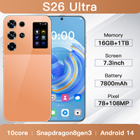 S26 Ultra 16 Go 1 To de stockage Deca Core HD Français Économique Professionnel Anti-poussière Téléphone Intelligent 108 MP Caméra Rapide