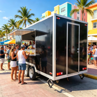 Remorque de cuisine mobile fermée pour la vente de nourriture, camion de restauration pour la vente aux États-Unis, remorque alimentaire Australie/États-Unis