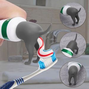 Distributeur de dentifrice amusant et créatif en forme de fesses de chien, réutilisable pour enfants et adultes - Product Image 1