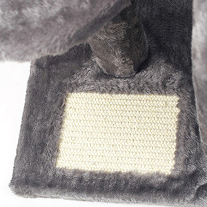 Árbol para Gatos Moderno de Alta Calidad, Personalizado por el Fabricante, Grande, Color Gris Oscuro, con Rascador de Felpa, Creativo, de Múltiples Niveles, Casa para Gatos - Product Image 4