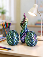 Jouet anti-stress rotatif en forme d'œuf de dragon imprimé en 3D, avec slime, dégradé de couleurs, pour enfants et adultes, soulagement de l'anxiété
