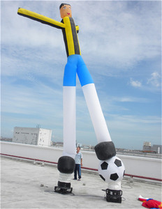 <span class=keywords><strong>Marionnette</strong></span> <span class=keywords><strong>géante</strong></span> à deux pattes, joueur de football, danseur gonflable pour événement - Product Image 4