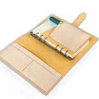 Agenda de Cuero A6 con Tapa Dura, Organizador, Funda para Pasaporte, Estuche para Bolígrafo, Diario de Viaje, Cuaderno Azul CHOU Shanghai