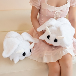 ตุ๊กตาหมาพุดเดิ้ลขนนุ่มสีขาว ของเล่นสุนัขยัดไส้ใยฝ้าย PP ขายส่ง - Product Image 6