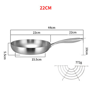Sartén para carne de 20-28cm <span class=keywords><strong>con</strong></span> <span class=keywords><strong>colador</strong></span>, utensilios de cocina, sartén de <span class=keywords><strong>acero</strong></span> <span class=keywords><strong>inoxidable</strong></span> - Product Image 5
