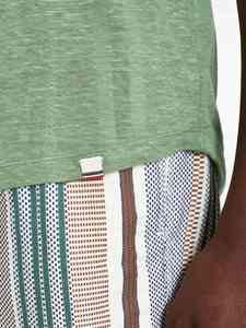 Camiseta de algodón para hombre de alta calidad personalizada de punto informal de Color sólido liso a la moda - Product Image 4