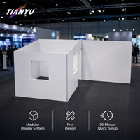 Système de stand d'exposition TIANYU, structure modulaire en aluminium, graphismes en tissu pour exposition, promotion de marque, commerce de détail et événements