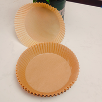 Papier pour friteuse à air rond antiadhésif, imperméable, recyclable, pour griller les steaks