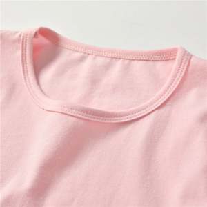 Summer Cheap Good Quality 100% Cotton Beautiful <b>Tshirt</b> With Short Sleeve for Kids Girls Tops Wholesale - Product Image 2
