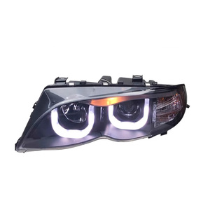 Para <span class=keywords><strong>BMW</strong></span> Serie 3 <span class=keywords><strong>E46</strong></span> lente <span class=keywords><strong>de</strong></span> luz <span class=keywords><strong>de</strong></span> cabeza 2001 2004 piezas <span class=keywords><strong>de</strong></span> automóviles <span class=keywords><strong>E46</strong></span> actualización luces delanteras <span class=keywords><strong>faros</strong></span> <span class=keywords><strong>Angel</strong></span> Eyes faro - Product Image 2