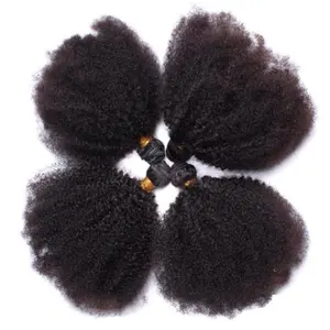 Afro Curl Hair Short 100% Virgin Human Hair Bundles Haar verlängerung Perücken Großhandel Günstige Brazilian Natural Black 10A Top 8 "-30"