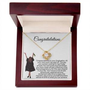 สร้อยคอทองแดงลายปมแห่งความรัก พร้อมการ์ดข้อความส่วนตัว ของขวัญสำหรับลูกสาว/พี่สาว สไตล์คลาสสิก - Product Image 6