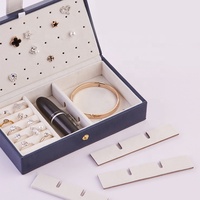 Boîtes de rangement pour bijoux personnalisées en gros, rose et noir, style tendance, pour boucles d'oreilles, colliers, pendentifs, boîte cadeau personnalisée