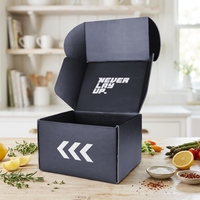 Boîtes d'expédition personnalisées en gros avec logo, en matériaux recyclés, en carton ondulé, avec pelliculage mat, pliables, pour cadeaux, emballage de marque, UV