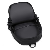 Mochila de nailon de gran capacidad, estilo coreano, informal, para estudiantes, viajes al aire libre, con correas acolchadas y cremallera.