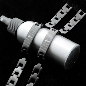 Anglais Et Espagnol En Alliage Métallique Bible Quantique Bracelet D'énergie De Puissance Puissance D'équilibre Bracelet - Product Image 2