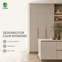 Panneau MDF décoratif linéaire de première qualité, écologique, résistant à l'humidité, imperméable, ignifuge, 18 mm, faible contraste, pour armoires, E0
