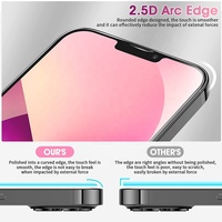 Protecteur d'écran en verre trempé, pour iPhone 13 12 11 Pro Max X XR XS MAX, vente en gros, 2 paquets de 3