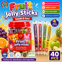 Premium fruitgelei-stickjes, individueel verpakt, fruit snack voor distributeurs en importeurs
