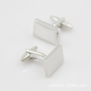 Mô Hình Khuy Măng Sét Thủ Đô Giấc Mơ Áo Sơ Mi Pháp Còng Hình Chữ Nhật Bạc Cuff Móng Tay Nhà Máy Cung Cấp Cổ Phiếu Dài Hạn - Product Image 4