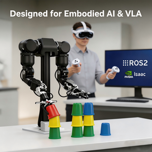 Robot de Doble Brazo Foxtech Agility A2 para Teleoperación VR, Plataforma de Investigación de IA Incorporada y Aprendizaje VLA, Compatible con ROS2 y NVIDIA <span class=keywords><strong>Isaac</strong></span> - Product Image 1