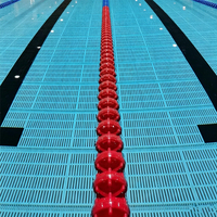 JMDS Corde de délimitation de voie pour piscine, flotteur de piscine pour entraînement et compétition, usage professionnel